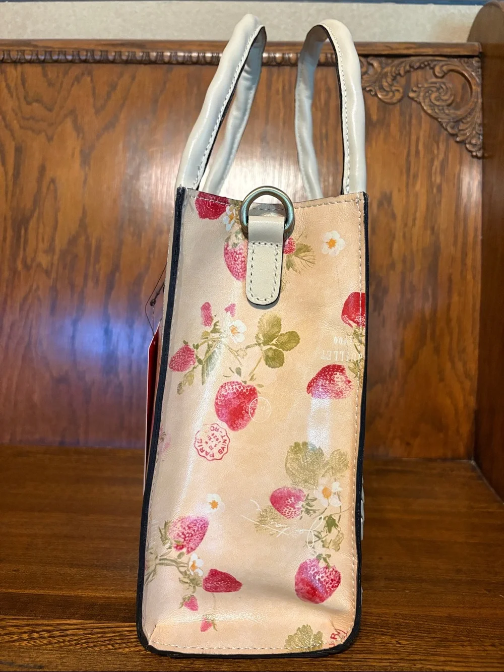 NWT-Patricia Nash-SET-Curry Tote, Fira Frame Wallet & Bag Charm-Strawberry-$337